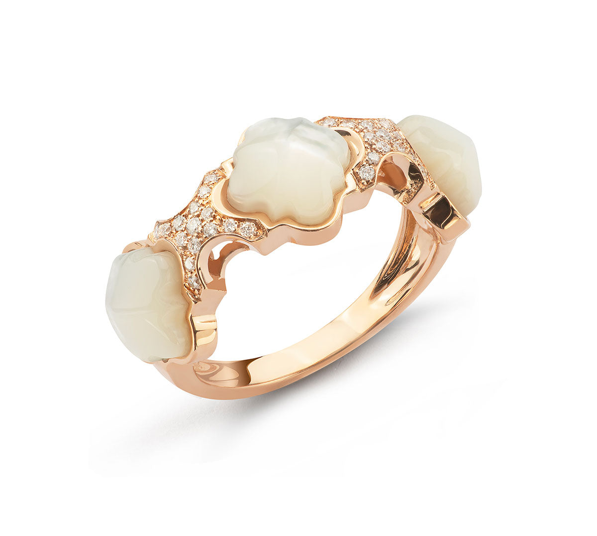 Collana croce oro rosa e diamanti | ELENÈRE