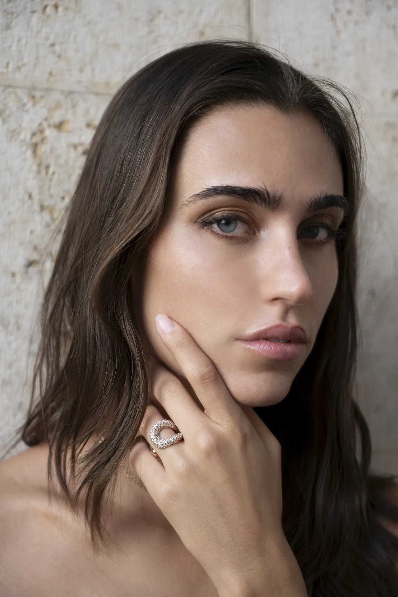 Anello legami oro rosa e diamanti | ELENÈRE – vista 5