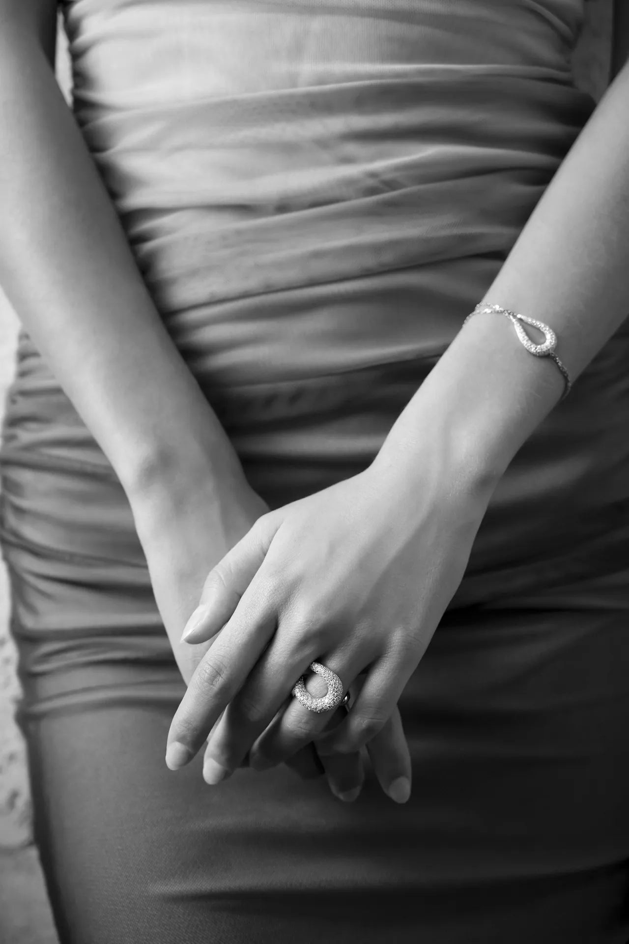 Bracciale legami oro rosa e diamanti | ELENÈRE – vista 2