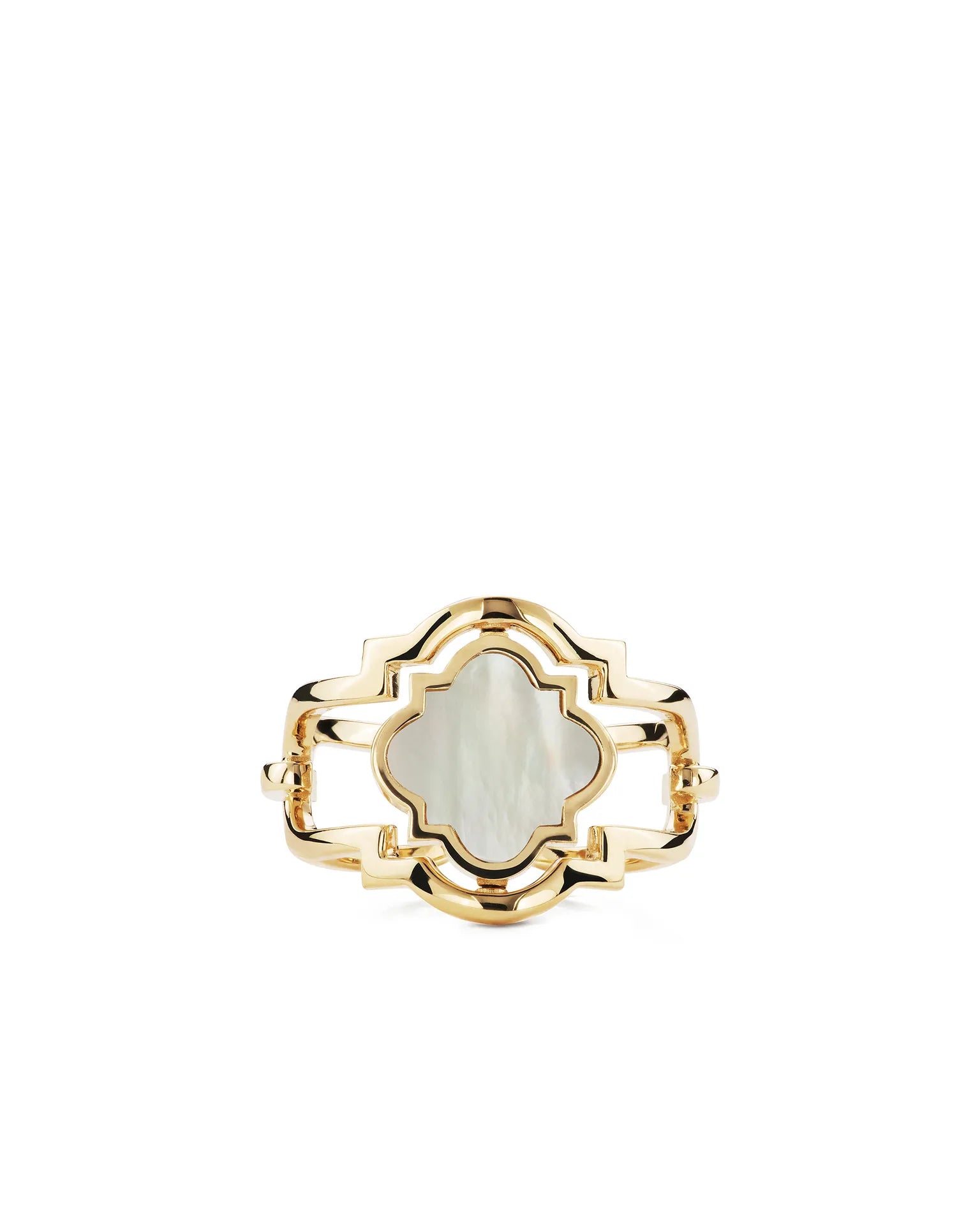 Anello double face poesie oro giallo madreperla e diamanti | ELENÈRE – vista 4