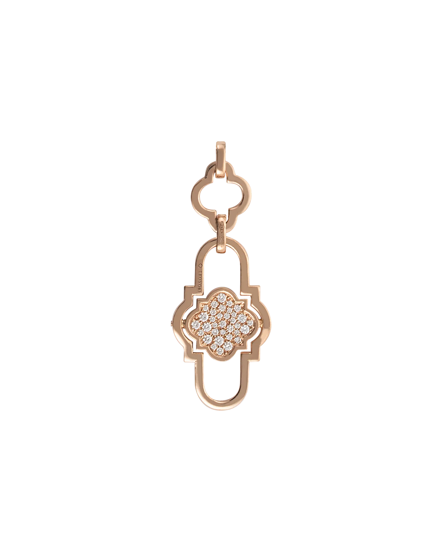 Pendente rotante poesie oro rosa madreperla e diamanti | ELENÈRE – vista 8