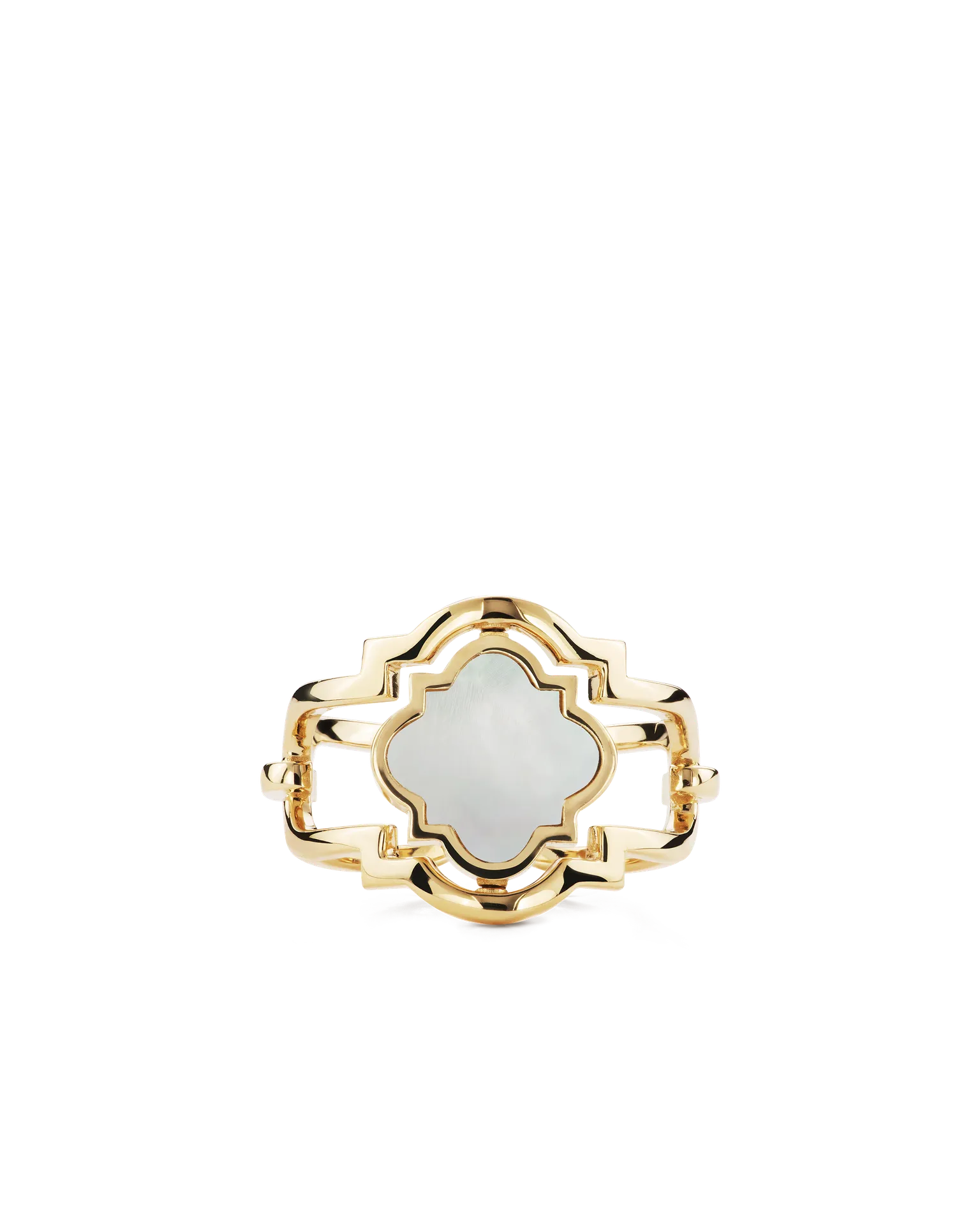 Anello double face poesie oro giallo madreperla e diamanti | ELENÈRE – vista 8
