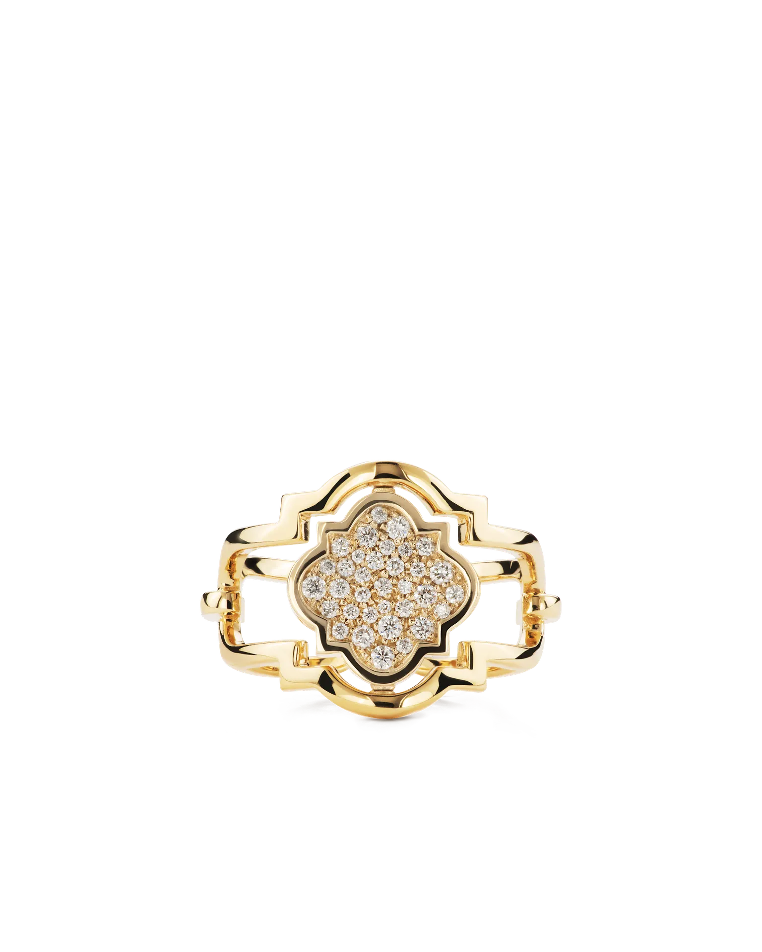 Anello double face poesie oro giallo madreperla e diamanti | ELENÈRE – vista 10